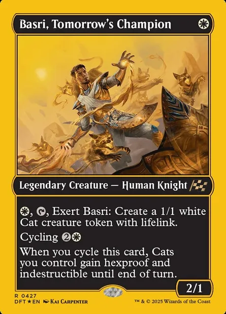 Basri, Tomorrow's Champion, Magic card DFT 427 — Aetherdrift set