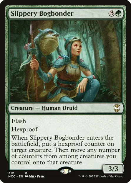 Slippery Bogbonder, Magic card NCC 312 — New Capenna Commander set
