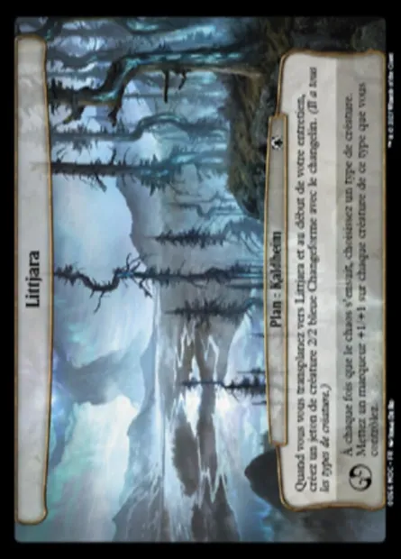 Littjara, carte Magic MOC 56 — extension March of the Machine Commander