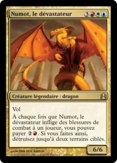Numot, le dévastateur, carte Magic CMD 215 — extension Commander 2011