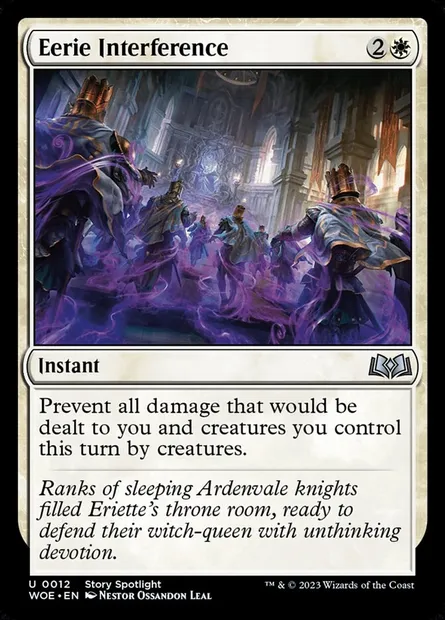 Eerie Interference, Magic card WOE 12 — Wilds of Eldraine set