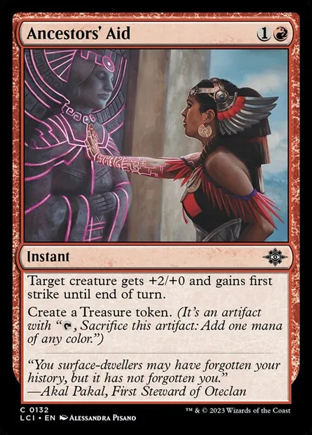 Ancestors' Aid, Magic card LCI 132 — The Lost Caverns of Ixalan set