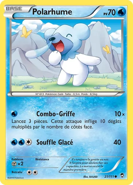 Polarhume, carte Pokémon FFI 21 — extension Poings Furieux