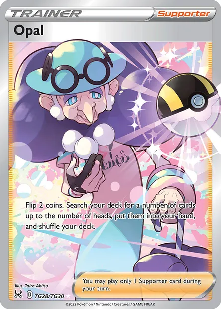 Opal, Pokémon card LOR TG28 — Lost Origin set