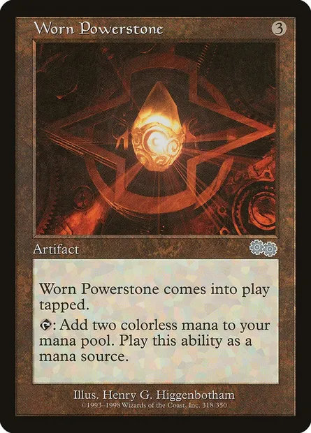 Lithoforce usée, carte Magic USG 318 — extension Epopée d'Urza
