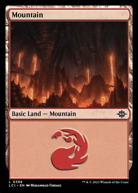 Mountain, Magic card LCI 399 — The Lost Caverns of Ixalan set