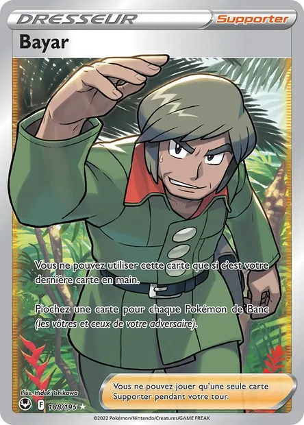 Bayar, carte Pokémon SIT 188 — extension Tempête Argentée