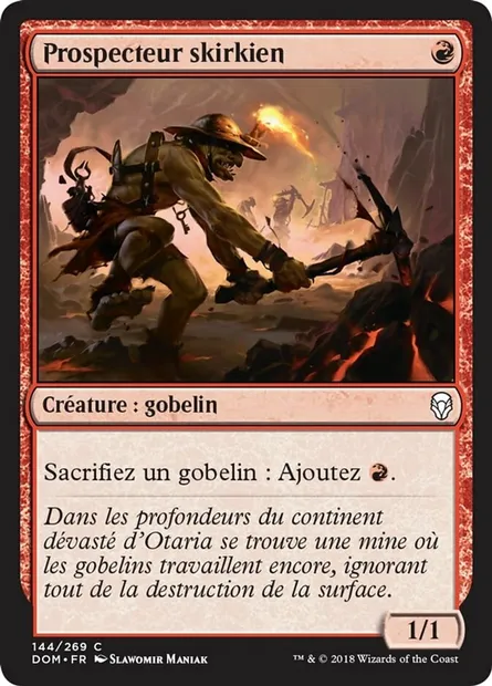 Prospecteur skirkien, carte Magic DOM 144 — extension Dominaria