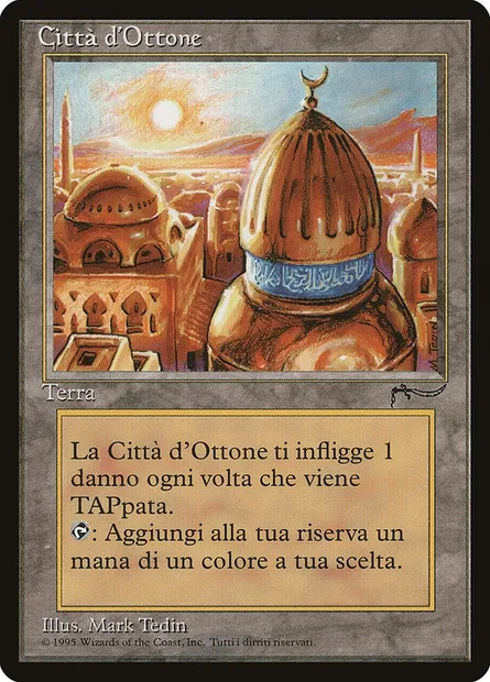 Cité d'airain, carte Magic RIN 171 — extension Rinascimento