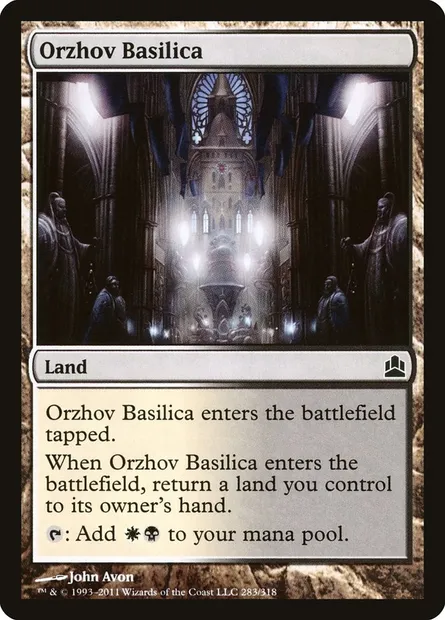 Orzhov Basilica, Magic card CMD 283 — Commander 2011 set