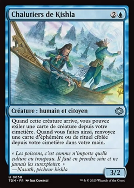 Chalutiers de Kishla, carte Magic TDM 50 — extension Tarkir: Dragonstorm