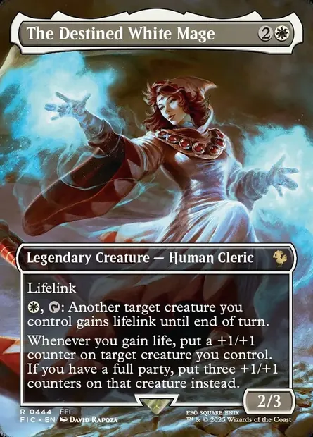 The Destined White Mage, Magic card FIC 444 — Final Fantasy Commander set