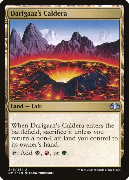 Darigaaz's Caldera, Magic card DMR 243 — Dominaria Remastered set