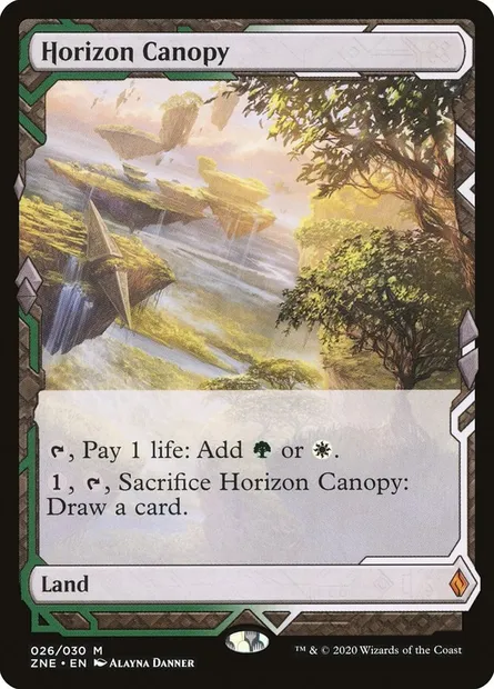 Horizon Canopy, Magic card ZNE 26 — Zendikar Rising Expeditions set