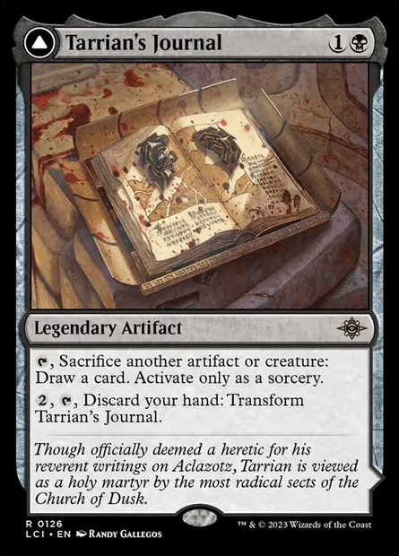 Tarrian's Journal // The Tomb of Aclazotz, Magic card LCI 126 — The Lost Caverns of Ixalan set