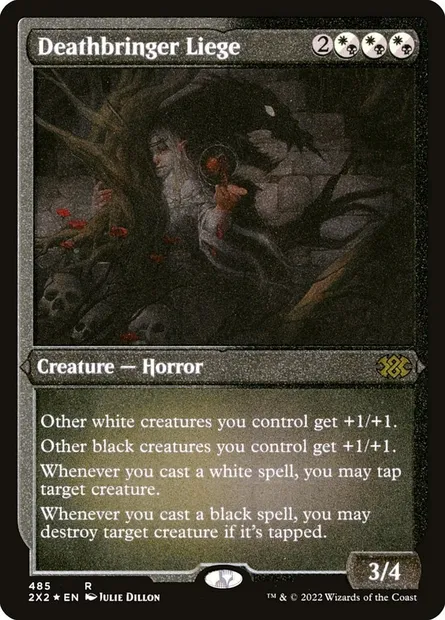 Deathbringer Liege, Magic card 2X2 485 — Double Masters 2022 set