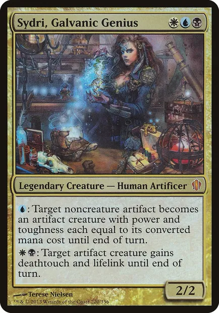 Sydri, Galvanic Genius, Magic card OC13 220 — Commander 2013 Oversized set