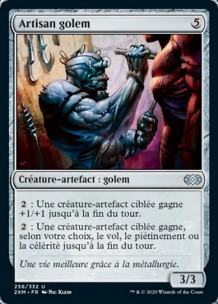Artisan golem, carte Magic 2XM 258 — extension Double Masters