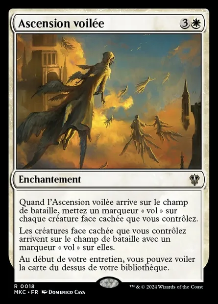 Ascension voilée, carte Magic MKC 18 — extension Murders at Karlov Manor Commander