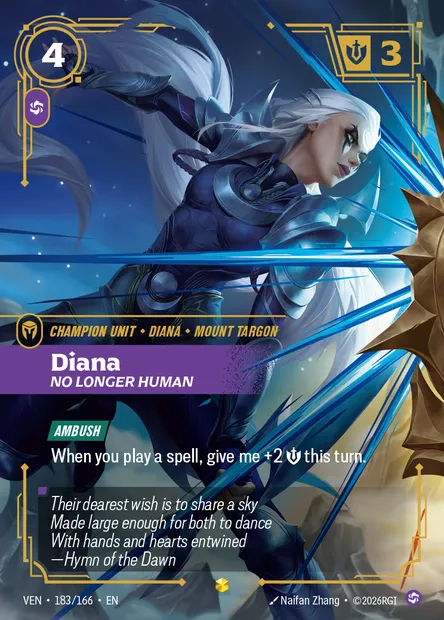 Diana, carte Riftbound VEN 183 — extension Vendetta