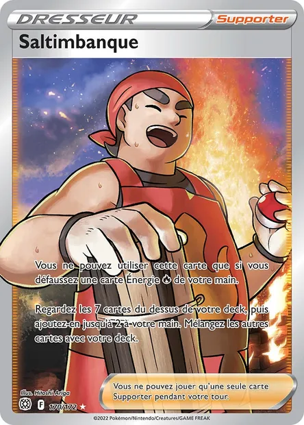 Saltimbanque, carte Pokémon BRS 170 — extension Stars Étincelantes