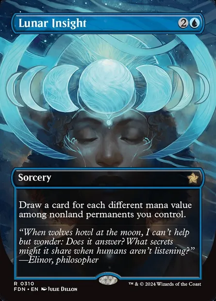 Lunar Insight, Magic card FDN 310 — Foundations set