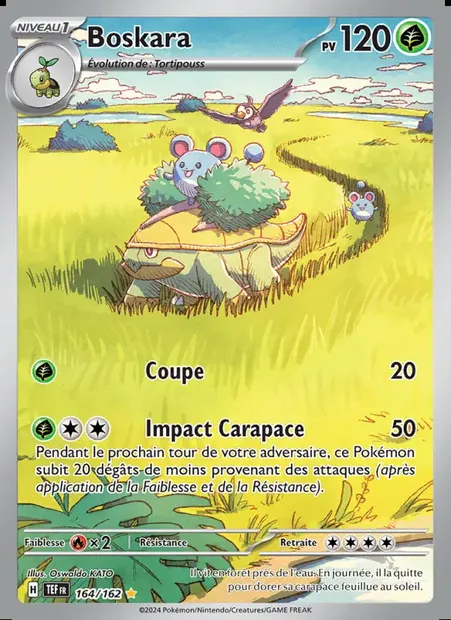 Boskara, carte Pokémon TEF 164 — extension Forces Temporelles