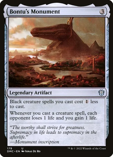 Bontu's Monument, Magic card DMC 179 — Dominaria United Commander set