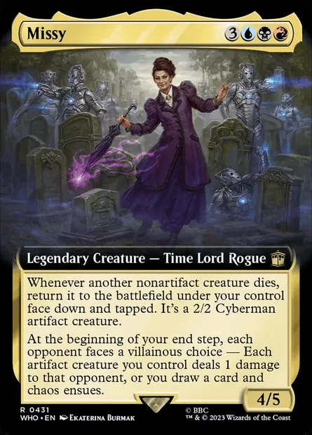 Missy, carte Magic WHO 431 — extension Doctor Who