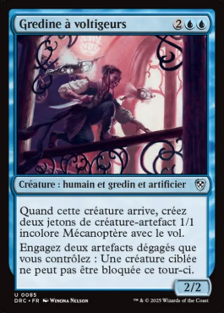Gredine à voltigeurs, carte Magic DRC 85 — extension Aetherdrift Commander