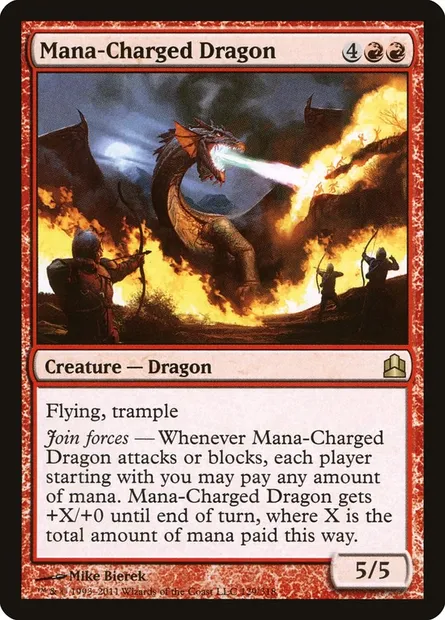 Mana-Charged Dragon, Magic card CMD 129 — Commander 2011 set