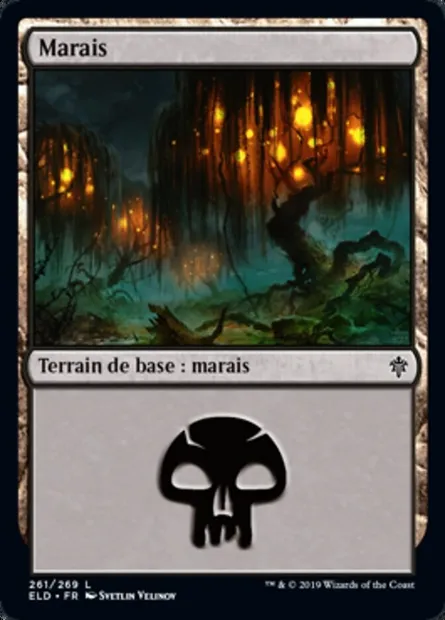 Marais, carte Magic ELD 261 — extension Throne of Eldraine