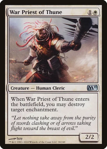 War Priest of Thune, Magic card M11 38 — Magic 2011 set