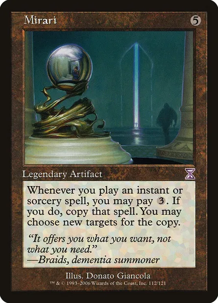 Mirari, carte Magic TSB 112 — extension Time Spiral Timeshifted