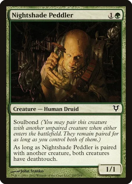 Nightshade Peddler, Magic card AVR 187 — Avacyn Restored set