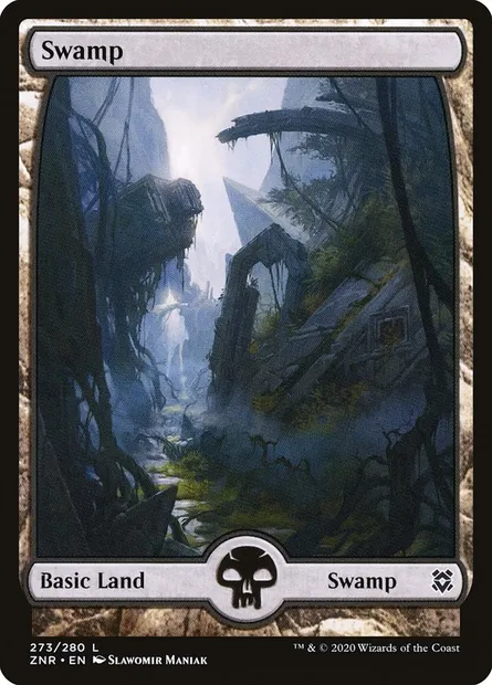 Swamp, Magic card ZNR 273 — Zendikar Rising set