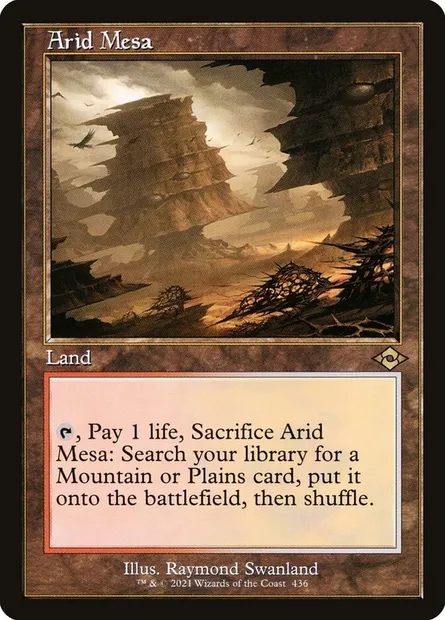 Arid Mesa, Magic card MH2 436 — Modern Horizons 2 set