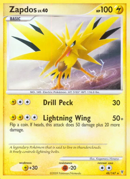Zapdos, Pokémon card SV 48 — Supreme Victors set