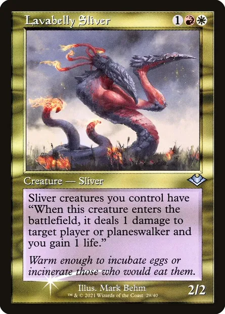 Slivoïde ventrelave, carte Magic H1R 29 — extension Modern Horizons 1 Timeshifts