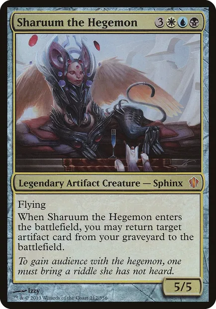 Sharuûm l'Hégémon, carte Magic OC13 212 — extension Commander 2013 Oversized