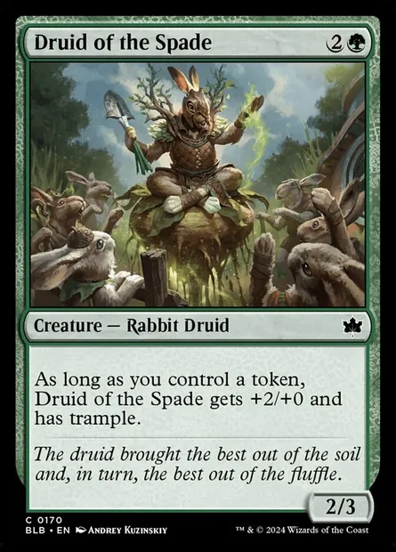 Druid of the Spade, Magic card BLB 170 — Bloomburrow set