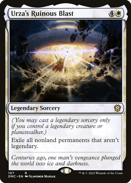 Urza's Ruinous Blast, Magic card DMC 107 — Dominaria United Commander set