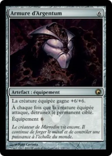 Armure d'Argentum, carte Magic SOM 137 — extension Cicatrices de Mirrodin