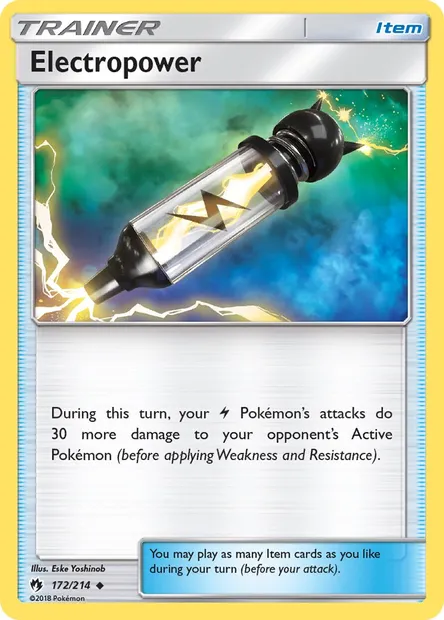 Electropower, Pokémon card LOT 172 — Lost Thunder set