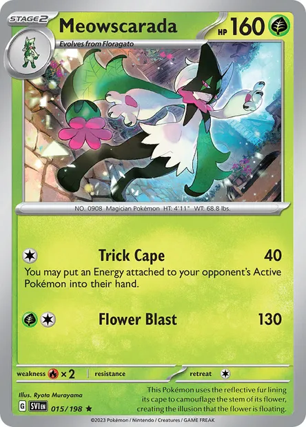 Meowscarada, Pokémon card SVI 015 — Scarlet & Violet set