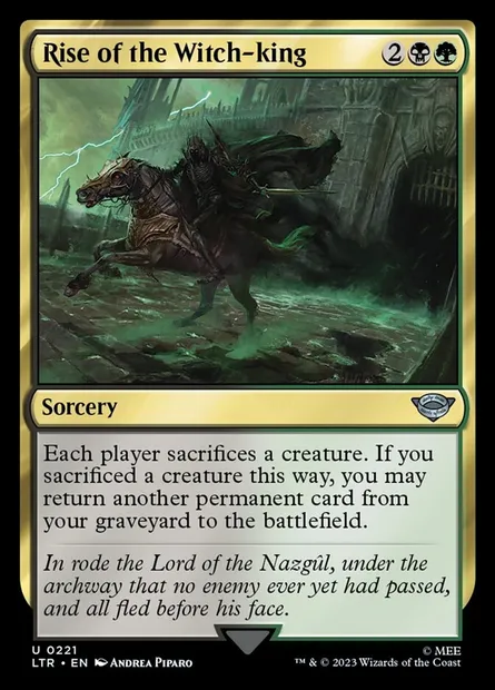 Rise of the Witch-king, Magic card LTR 221 — The Lord of the Rings: Tales of Middle-earth set