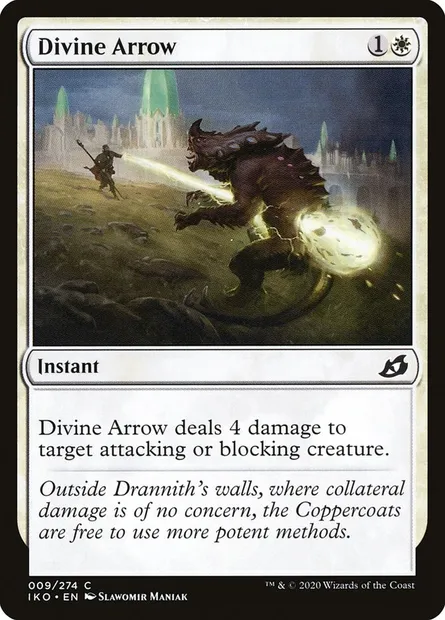 Divine Arrow, Magic card IKO 9 — Ikoria: Lair of Behemoths set