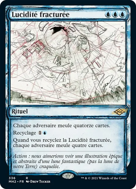 Lucidité fracturée, carte Magic MH2 336 — extension Horizons du Modern 2
