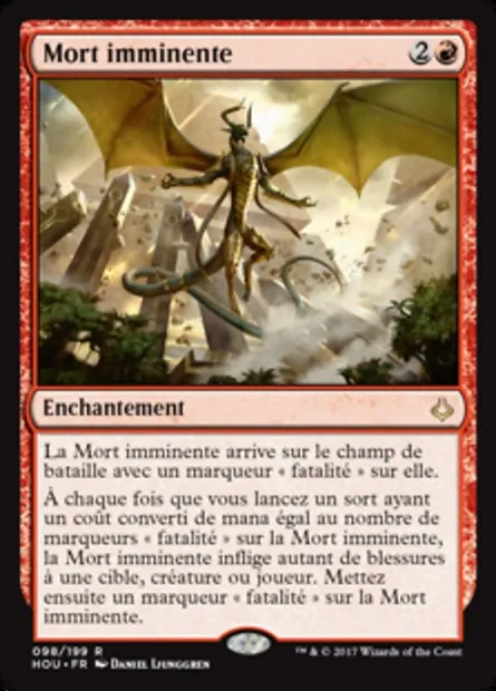 Mort imminente, carte Magic HOU 98 — extension L’âge de la destruction