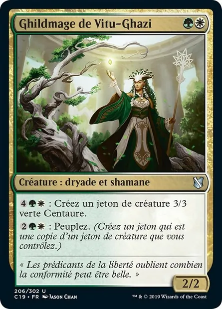 Ghildmage de Vitu-Ghazi, carte Magic C19 206 — extension Commander 2019